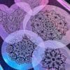 Faux Tattoo Stencils Mandalas Set #1