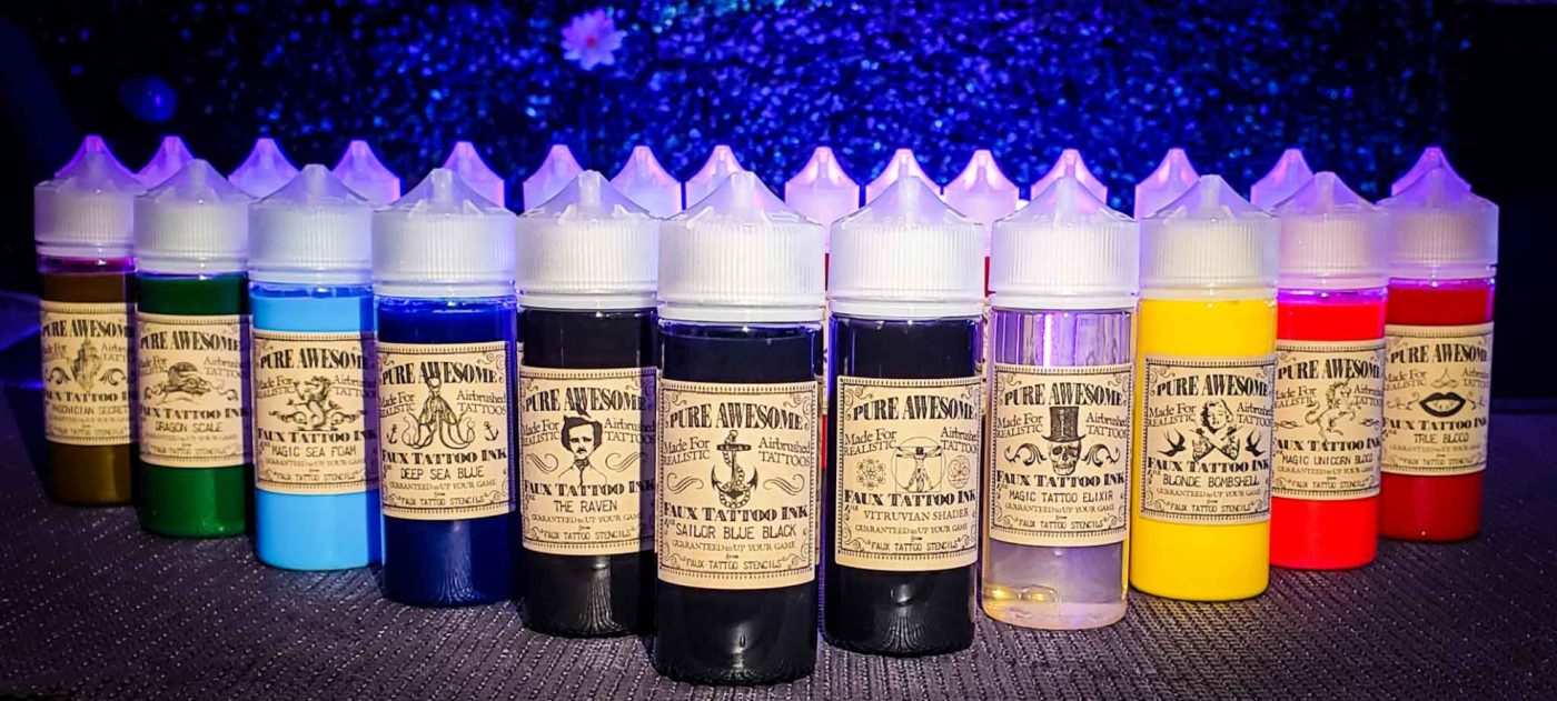 Pure Awesome Ink Set from Faux Tattoo Studios