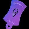 Tiny Ice Cream Cone Finger Tat Airbrush Tattoo Stencil