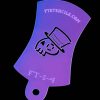 Top Hat Skull Finger Tat Airbrush Tattoo Stencil