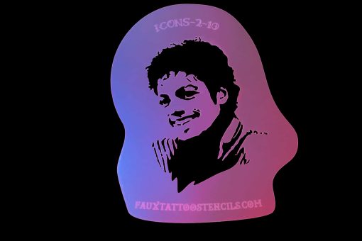 Michael Jackson Airbrush Tattoo Stencil