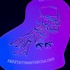 Neo Traditional Skull Crow Airbrush Stencil