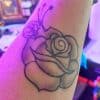Faux Tattoo Stencils Roses ROS SET D