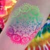 Faux Tattoo Stencils Mandala Airbrush Tattoo Stencil #1-5